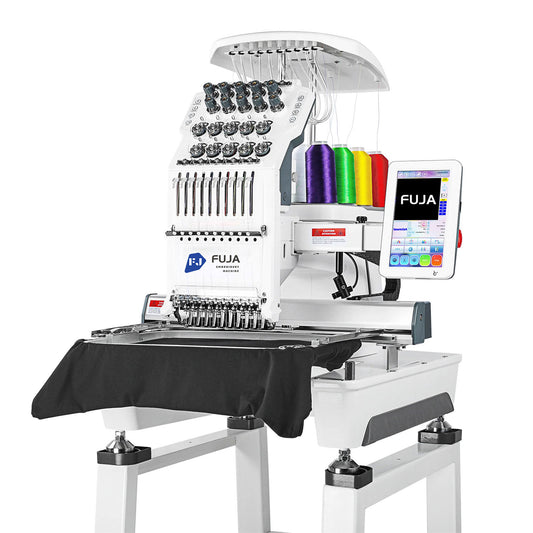 Single Head 10 Needles Embroidery Machine with 240*360MM